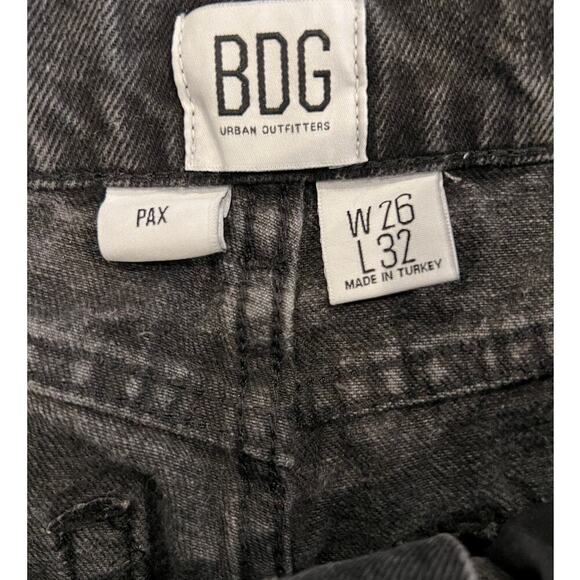 BDG Urban Outfitters Pax Tapered Womens Wash Black Jeans Size 26 - Picture 5 of 9
